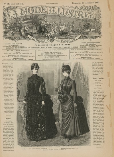 Page de La Mode Illustrée - French School