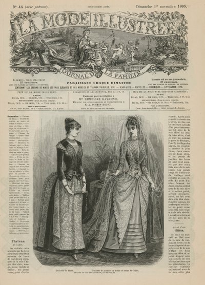 Page de La Mode Illustrée - French School