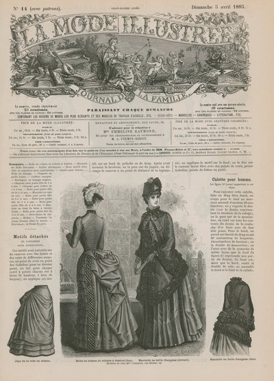 Page de La Mode Illustrée - French School