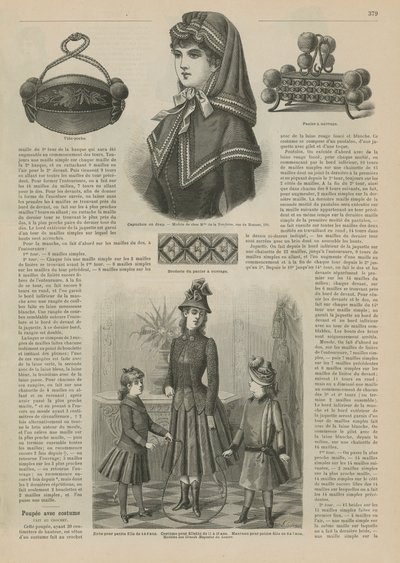 Page de La Mode Illustrée, 1885 - French School