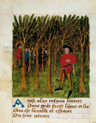 Page de « Passe temps Michault » par le poète français Michault le Caron dit Taillevent (1390/1395-1448/1458) 15e siècle Chantilly, Musée Condé - French School