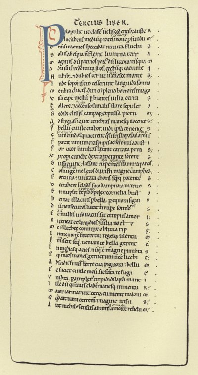 Page de la Pharsale de Lucain - French School