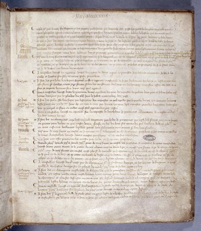 Page du Registre du Conseil du Parlement de Paris représentant Jeanne d