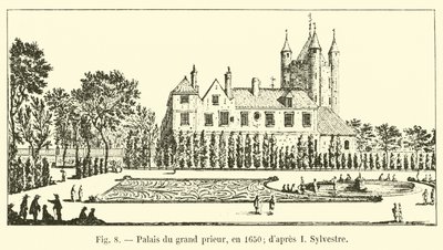 Palais du grand prieur, en 1650 - French School