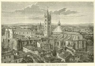 Panorama de la cathédrale de Sienne - French School