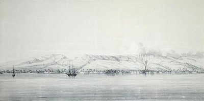 Panorama de la baie de Papeti, de 