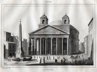 Panthéon - Rome - Roma - Gravure de « L