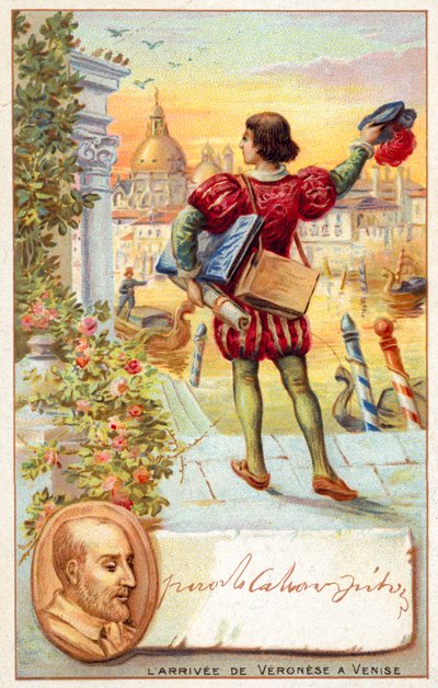 Paolo Veronese arrivant à Venise - French School