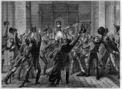 Paris, 20 mars 1815 - Napoléon Ier rentre aux Tuileries - Les Cent jours (100 jours) Rentrée de Napoléon aux Tuileries, le 20 mars 1815 - dans « Histoire de l