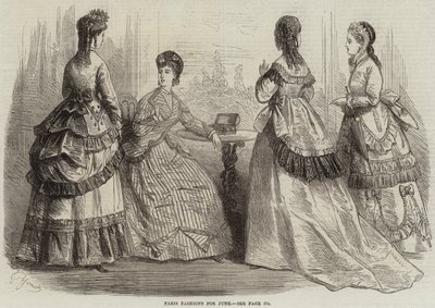 Modes de Paris pour juin (gravure) - French School