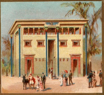 Paris. Exposition universelle de 1889 : maison égyptienne - French School