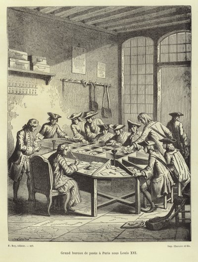 Poste de Paris sous Louis XVI - French School