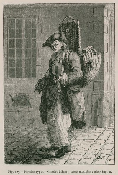 Types Parisiens, Charles Minart, Musicien de Rue; d