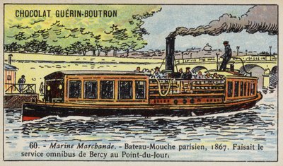 Bateau-mouche parisien - French School