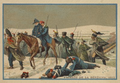 Passage de la Bérézina en 1812 - French School