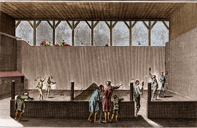 Paulmerie - Jeu de paume et raquette - Court de jeu de paume - « La Grande Encyclopédie, ou Dictionnaire Raisonné des Sciences, des Arts et des Métiers » par Denis Diderot et Jean d