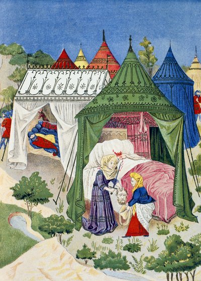 Pavillons et tentes du 15ème siècle, (détail) de l