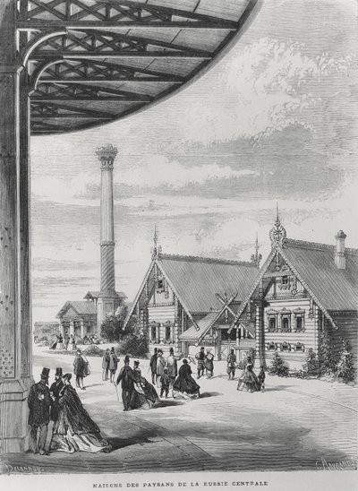 Maisons paysannes au pavillon russe à l