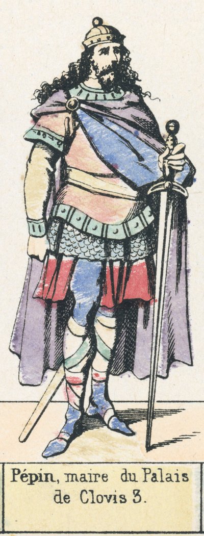 Pépin, maire du Palais, de Clovis 3 - French School