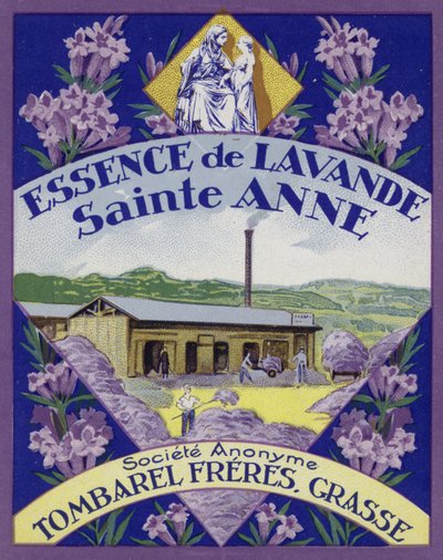 Étiquette de parfum, Essence de Lavande - French School