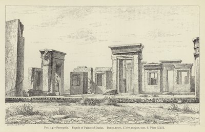 Persépolis, Façade du Palais de Darius - French School