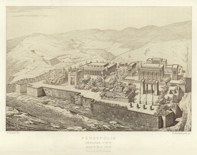 Persépolis, vue générale, vue à vol d
