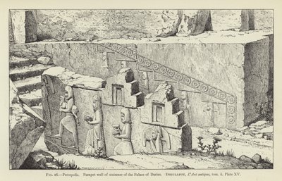 Persépolis, Mur de parapet de l