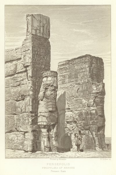 Persépolis, Propylées de Xerxès, État actuel - French School