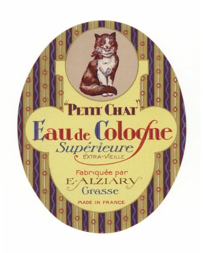 Étiquette Petit Chat, Eau de Cologne - French School
