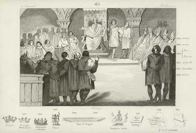 Philippe IV de France convoque les États généraux, Palais du Louvre, Paris, 1302 - French School