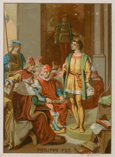 Philippe Pot à la réunion des États Généraux à Tours - French School
