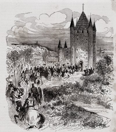 Philippe le Bel, ne se croyant pas en sécurité, vint chercher refuge à la Tour du Temple - dans « Paris à travers les siècles » de H. Gourdon de Kenouillac, éd. F. Roy, tax. Chanaine & fils, Volume I - French School