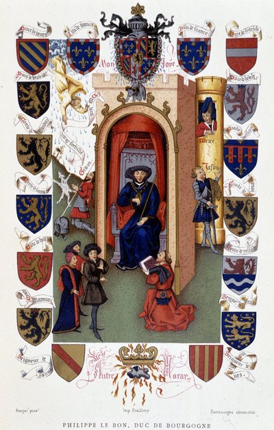 Philippe le Bon, duc de Bourgogne recevant la dédicace d