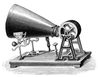 Phonautographe, inventé par Edouard Leon Scott de Martinville - French School