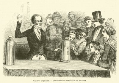 Physique populaire, démonstration des ondins ou ludions - French School