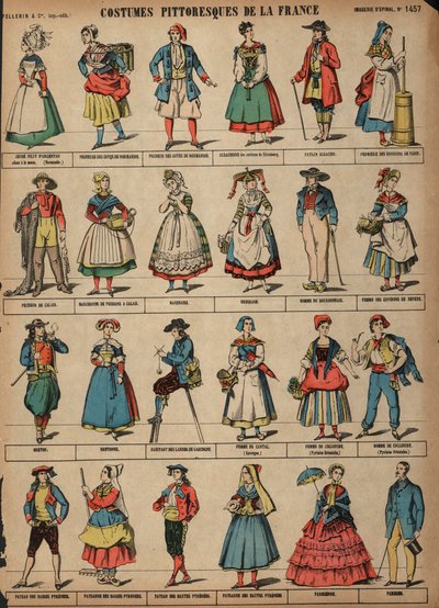 Costumes pittoresques de France - French School
