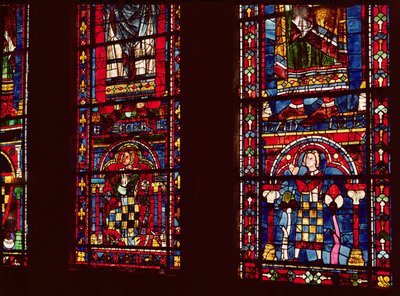 Pierre de Dreux et son fils Jean de Bretagne détail d