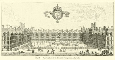 Place Royale en 1645; fac-similé d
