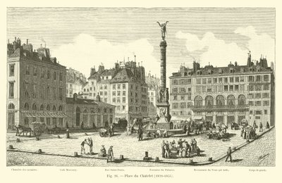 Place du Châtelet, 1820-1855 - French School