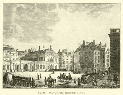 Place du Palais-Royal, 1795 à 1848 - French School