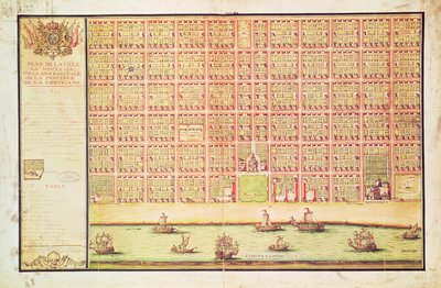 Plan de la Nouvelle-Orléans, 1738 - French School