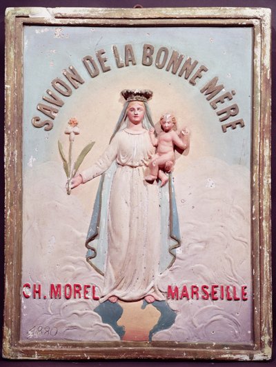 Plaque publicitaire pour Savon de la Bonne Mère, 1880 - French School