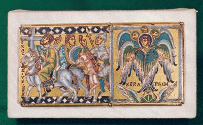 Plaque représentant Héraclius (c.575-641) et la Vision d