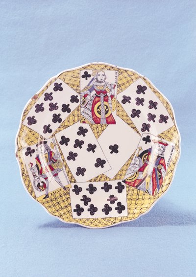 Assiette décorée d
