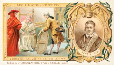 Le Pape Benoît XIV, patron des arts - French School