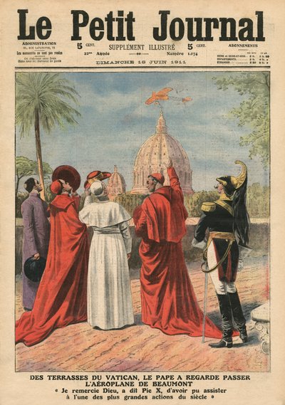 Le pape Pie X regardant l