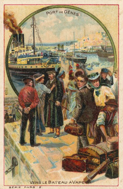 Port de Gênes, Italie - French School