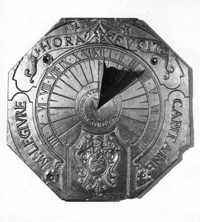 Cadran solaire portable, du Château de Sierck (Moselle) 1756 - French School