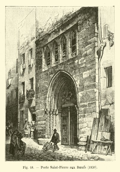 Porte Saint-Pierre aux Bœufs, 1830 - French School