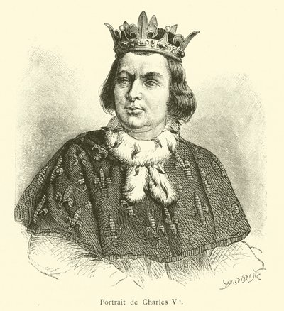 Portrait de Charles V (gravure) - French School